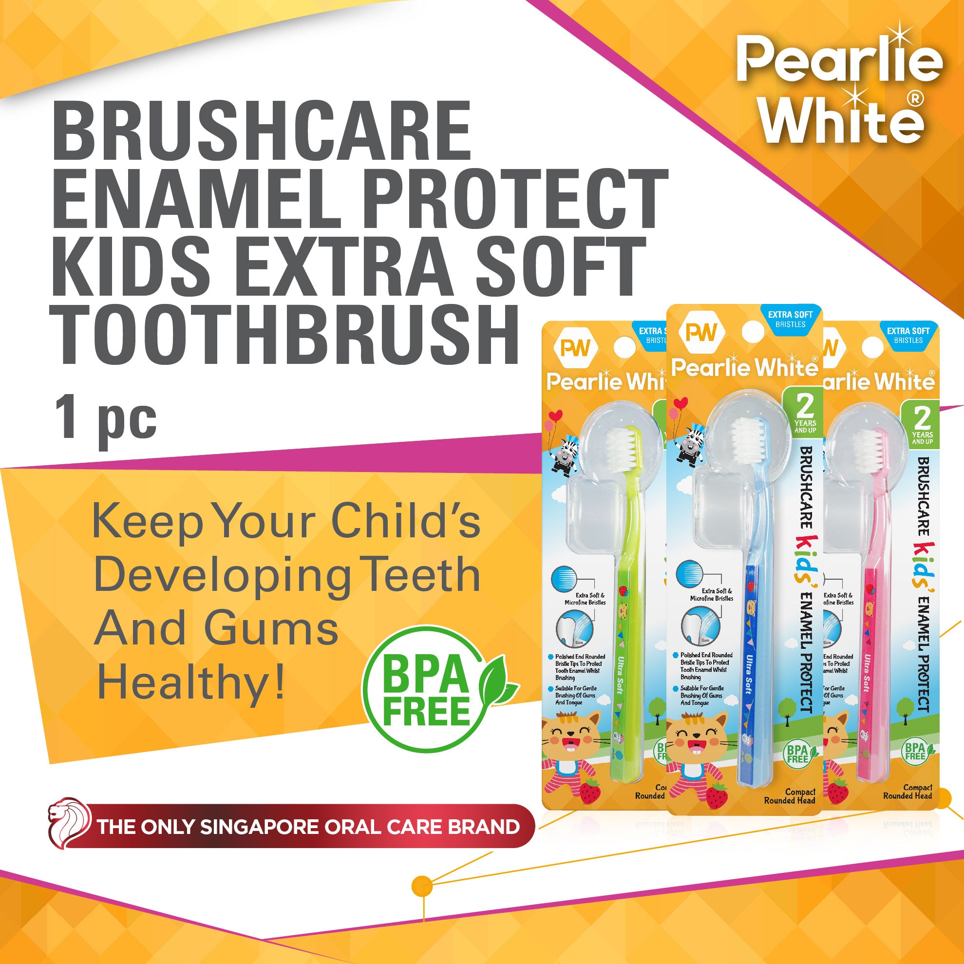 BrushCare Kids Enamel Protect Extra Soft Toothbrush