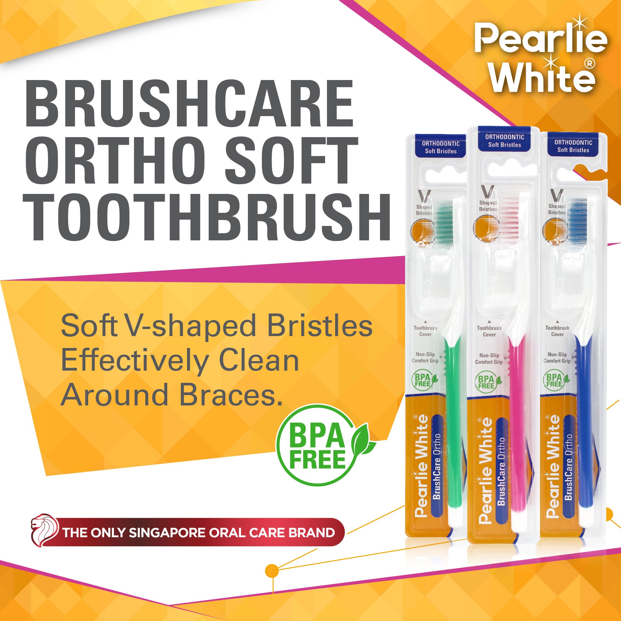 BrushCare Ortho Soft Toothbrush