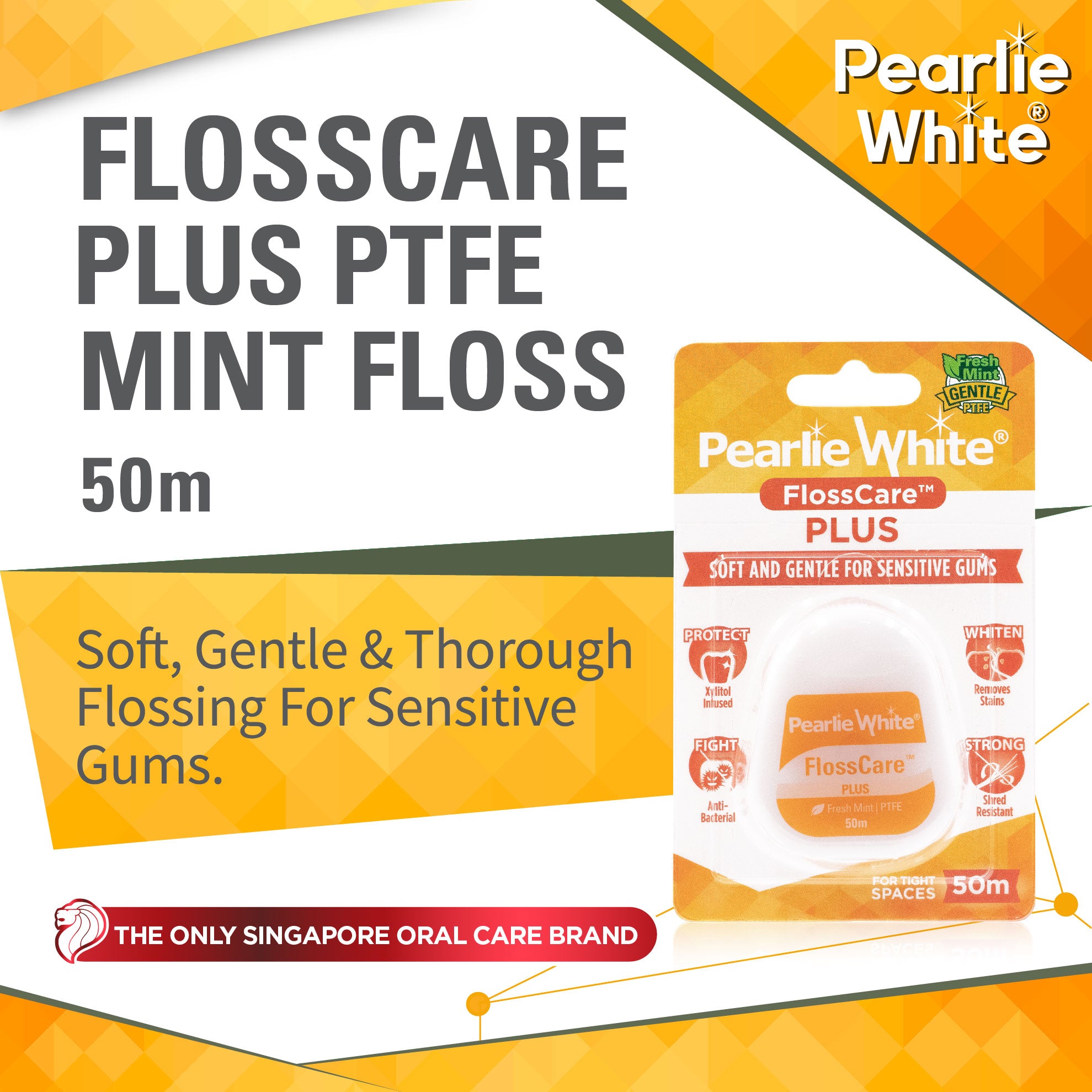 FlossCare Plus PTFE Mint Floss 50m