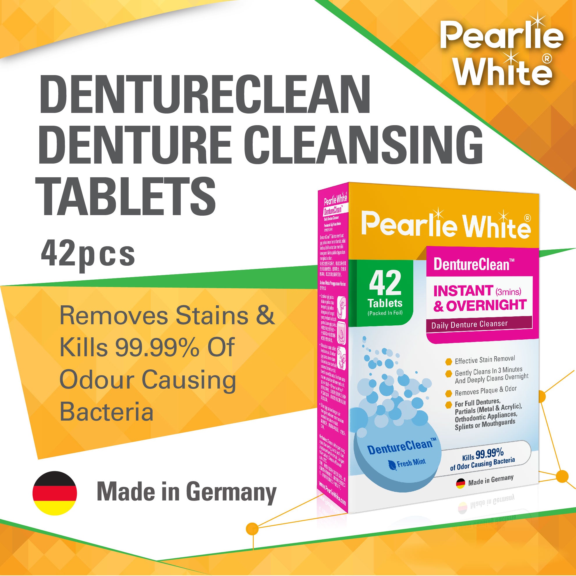 DentureClean - Denture Cleansing Tablets 42pcs