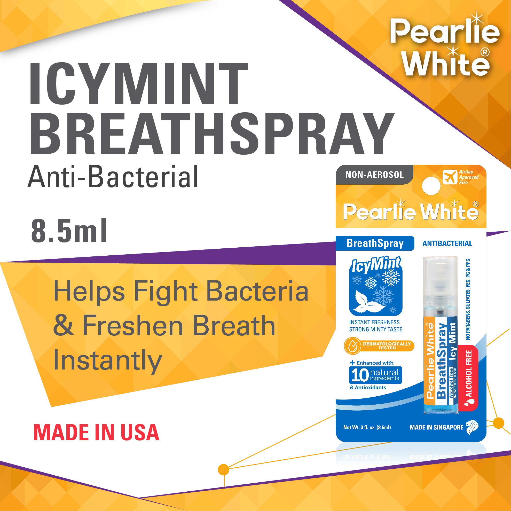 BreathSpray IcyMint (Alcohol Free) 8.5ml