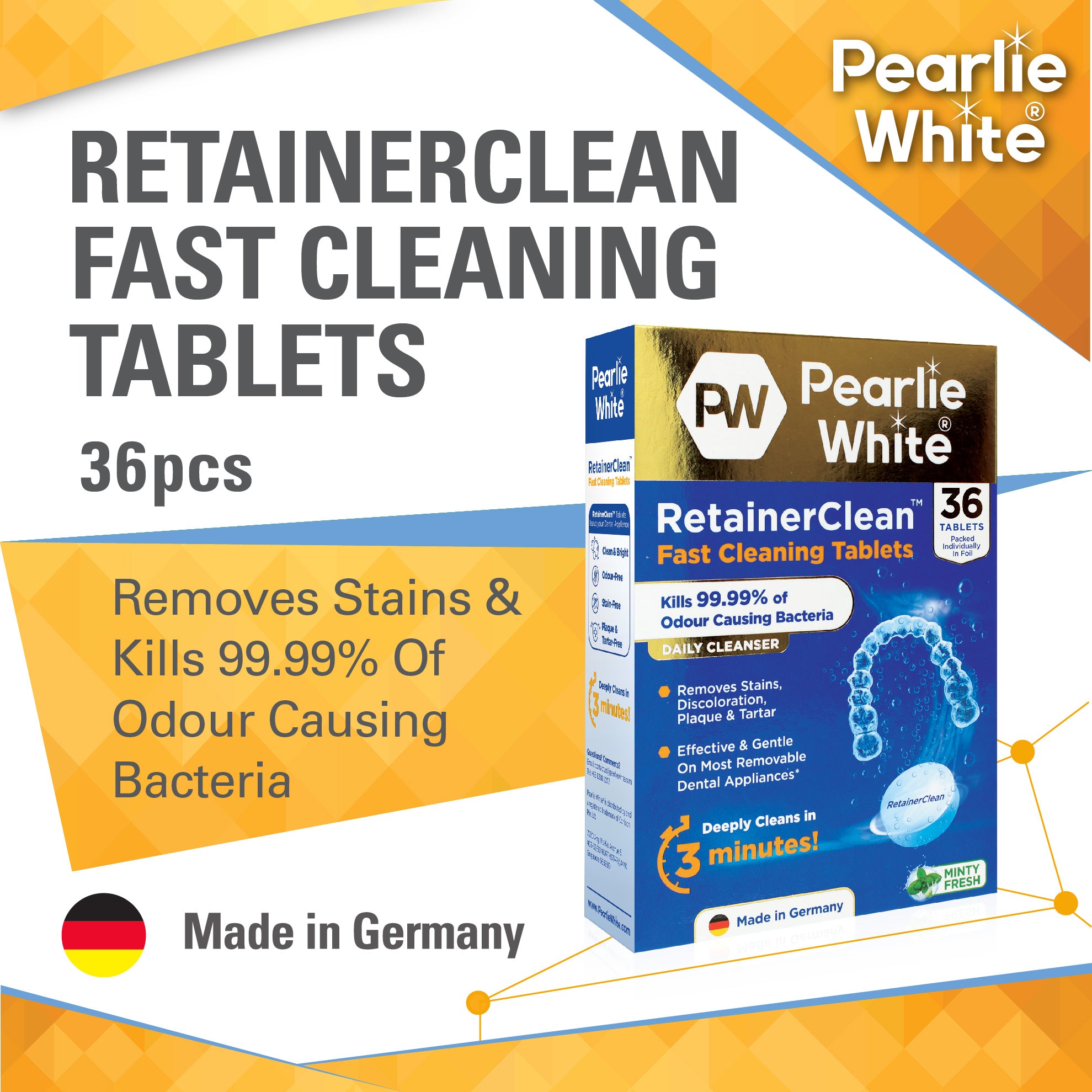 RetainerClean Fast Cleaning Tablets 36pcs