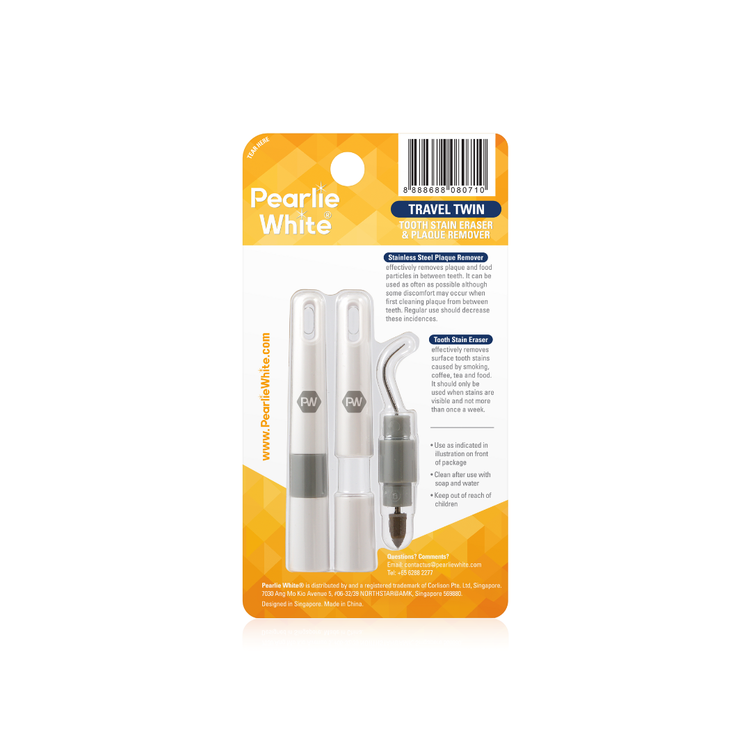 Travel Twin Tooth Stain Eraser & Plaque Remover