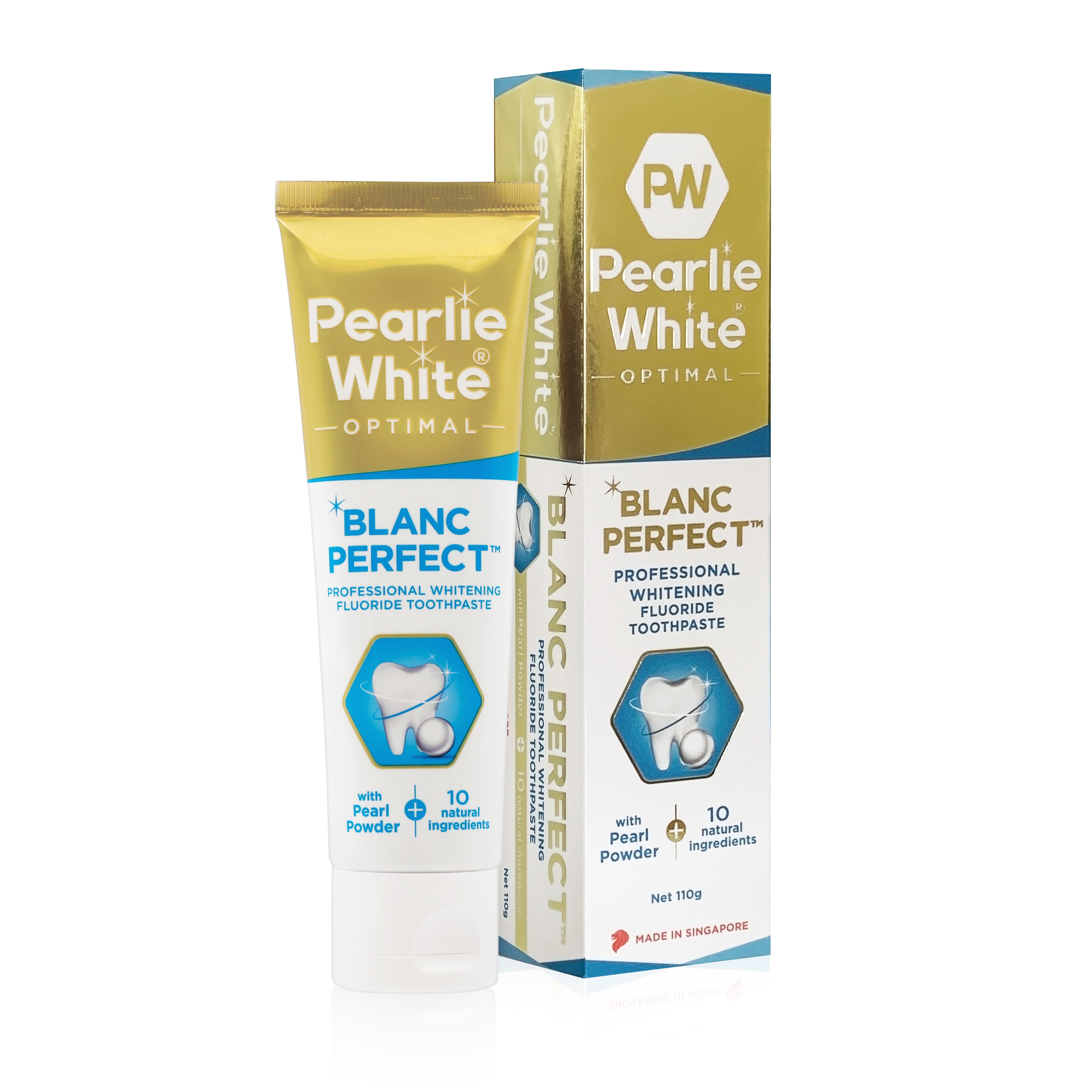 Optimal Blanc Perfect Professional Whitening Fluoride Toothpaste 110g- Triple Pack