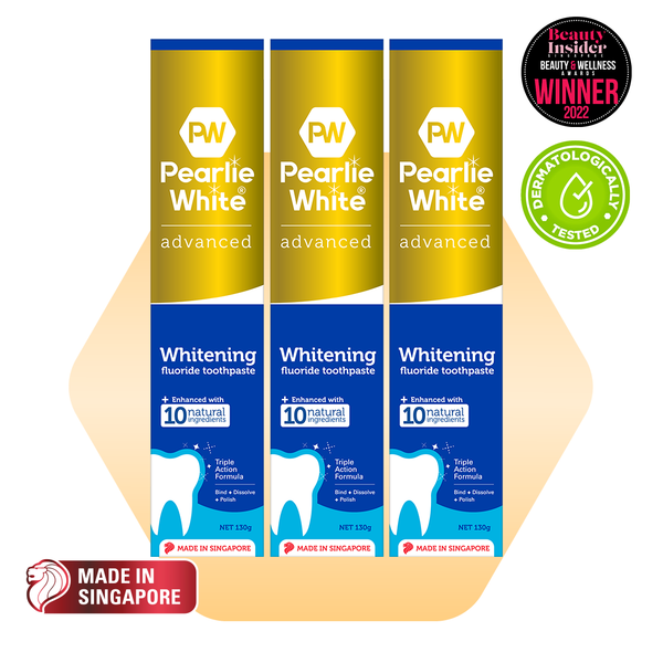 Advanced Whitening Fluoride Toothpaste 130gm- Triple Pack