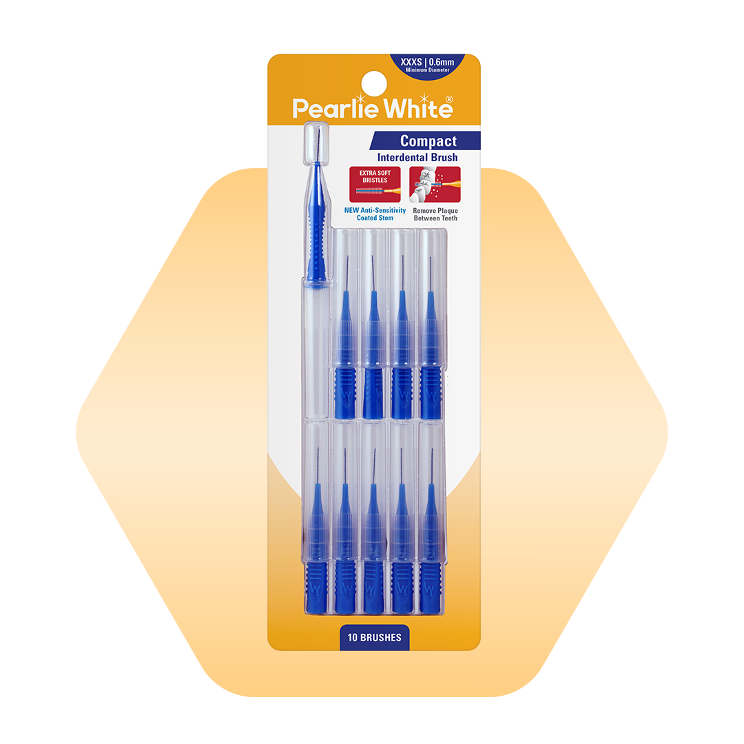 Compact Interdental Brushes - Pack of 10s | Pearlie White