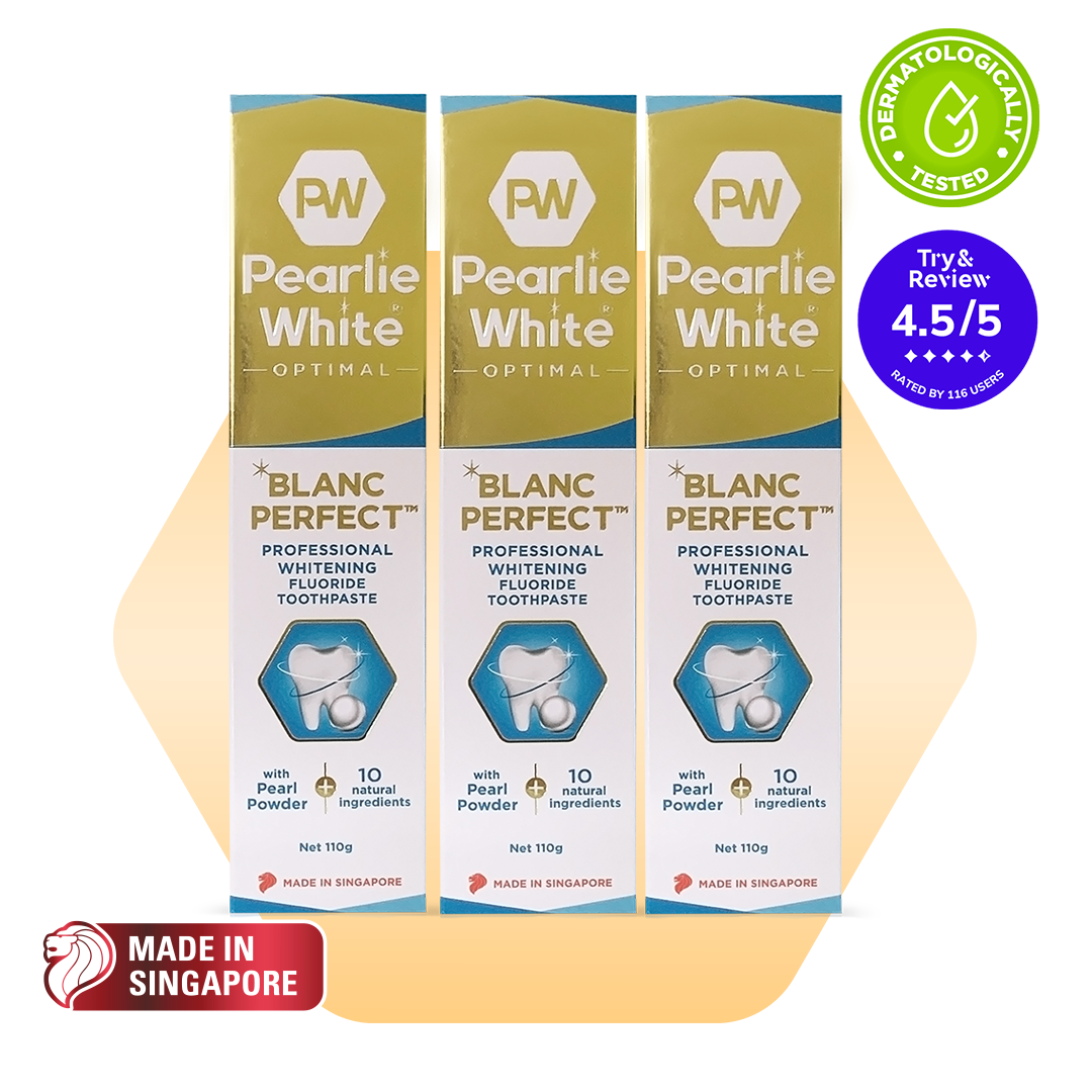 Optimal Blanc Perfect Professional Whitening Fluoride Toothpaste 110g- Triple Pack